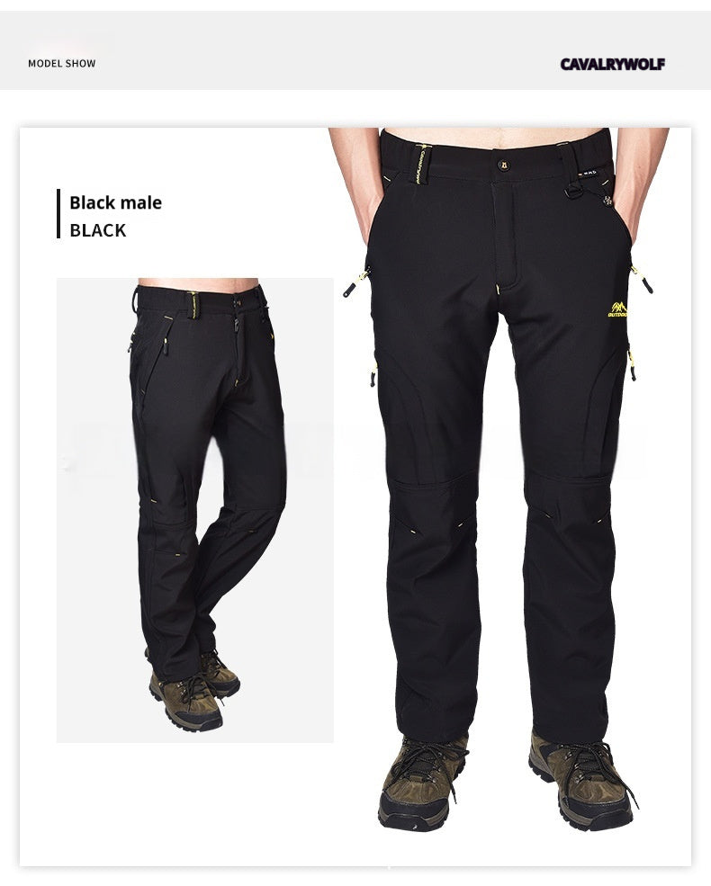 Women's Waterproof Warm And Loose Climbing Pants - cas7m