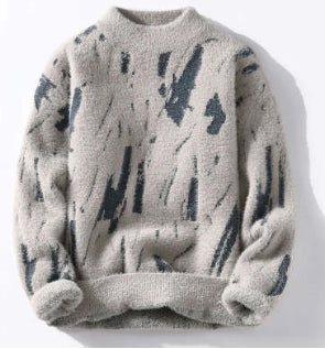 Winter Fleece-lined Thickened Men's Bottoming Sweater Fall And Winter Inner - cas7m