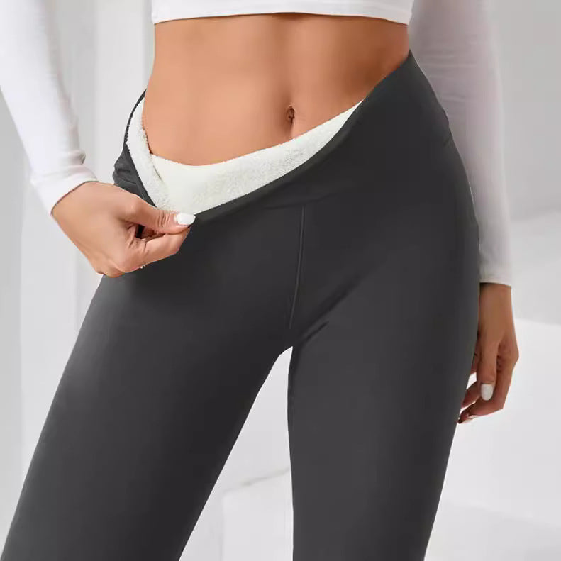 Tight Warm Pants Cashmere Leggings For Women - cas7m