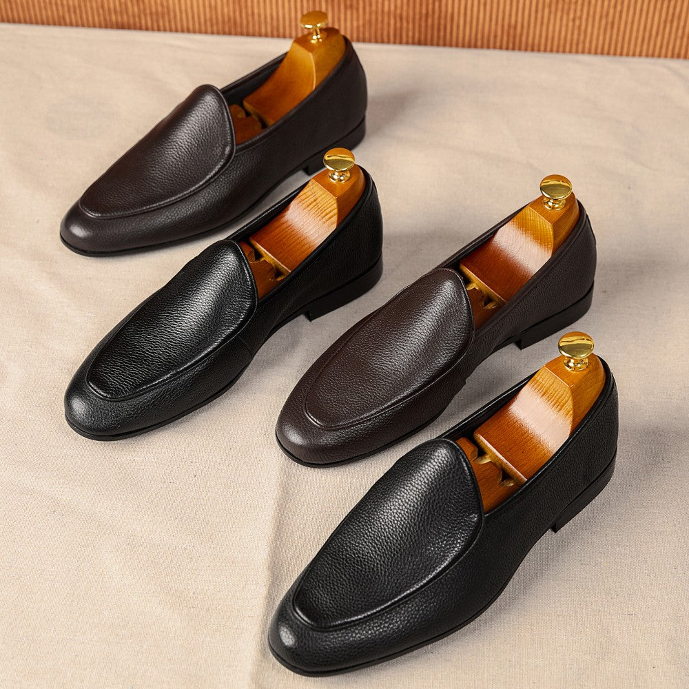Summer Business Casual Leather Shoes - cas7m
