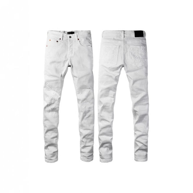 High Street Jeans Black Slim Fit Stretch Skinny Men - cas7m