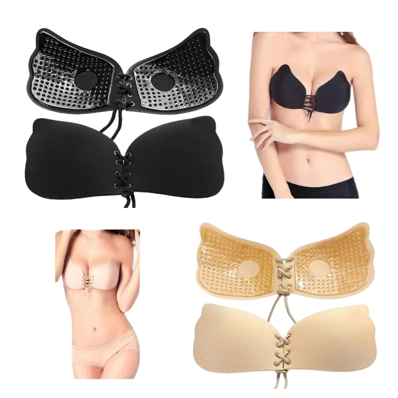 Invisible Comfort: Nylon Polyester Strapless Bra with Front Buckle - cas7m