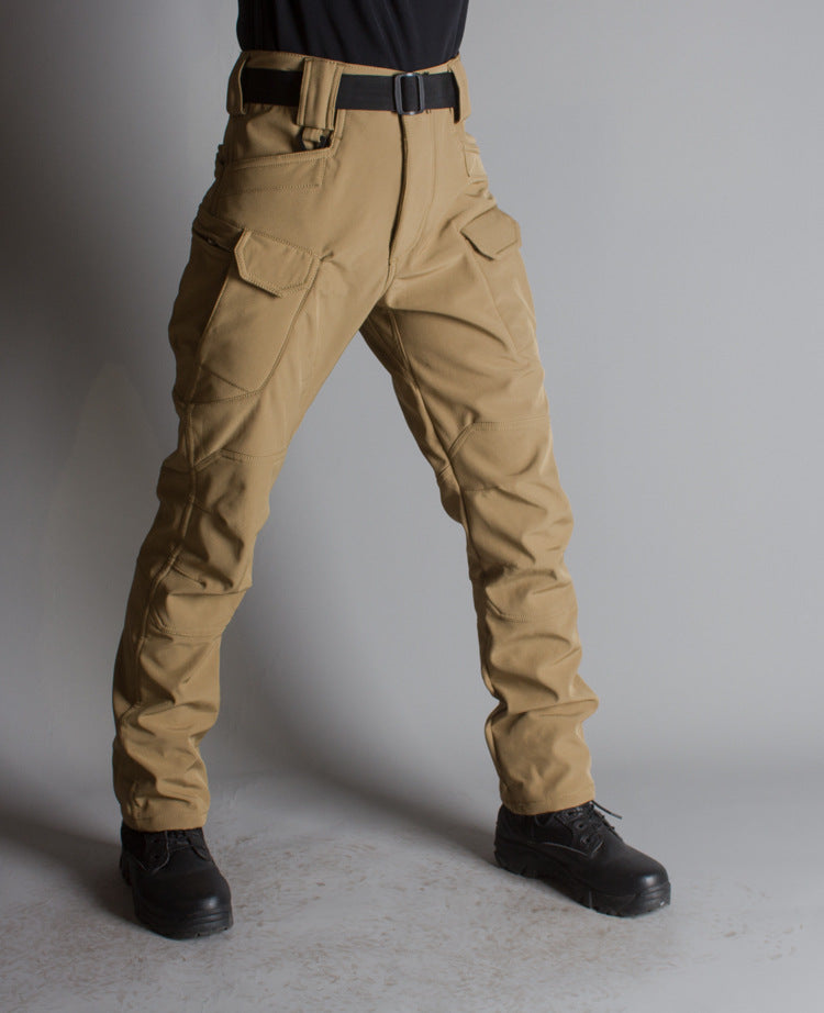 IX7 Shell Tactical Pants Men's Business Shirt Fleece Trousers - cas7m
