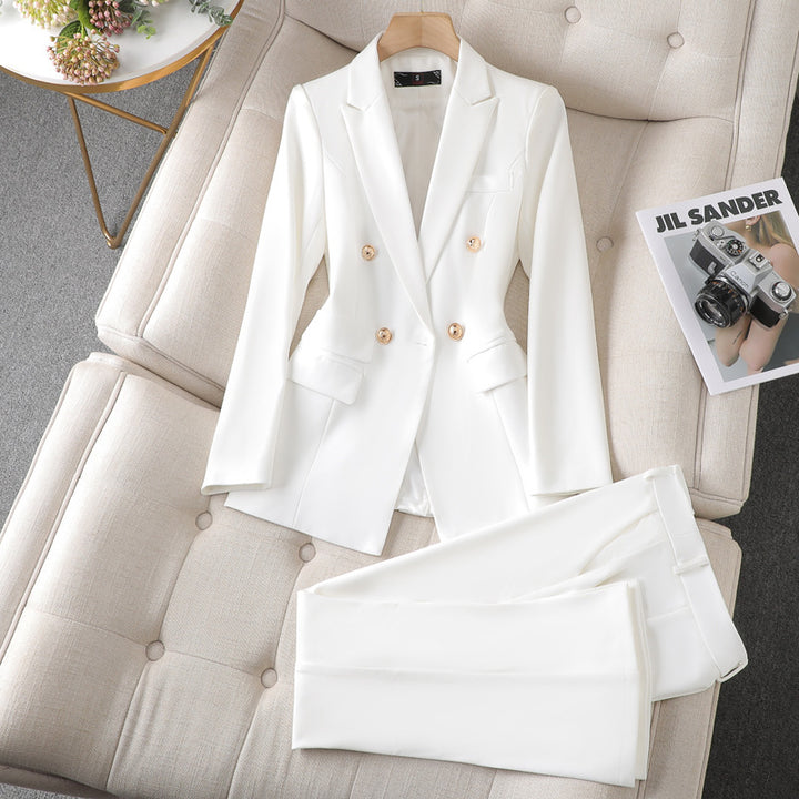 Women's Suit Jacket Bell-bottom Pants Business Suit - cas7m