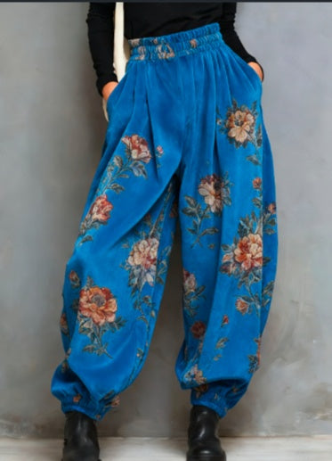Ethnic Style Loose Lantern Pants - cas7m