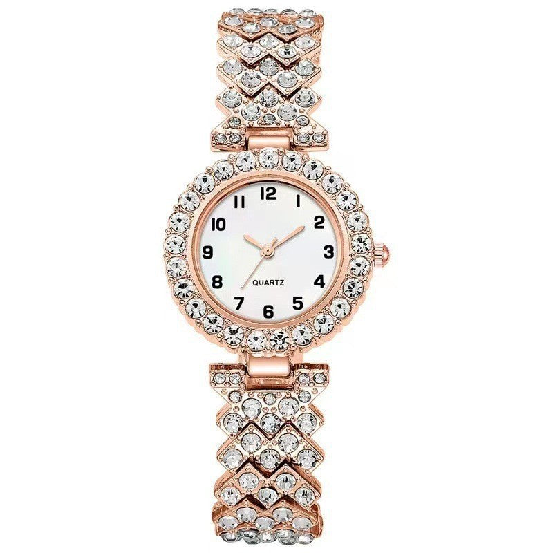 Women's Fashion Watch & Bracelet Set - Gold, Silver, Rose Gold Options - cas7m