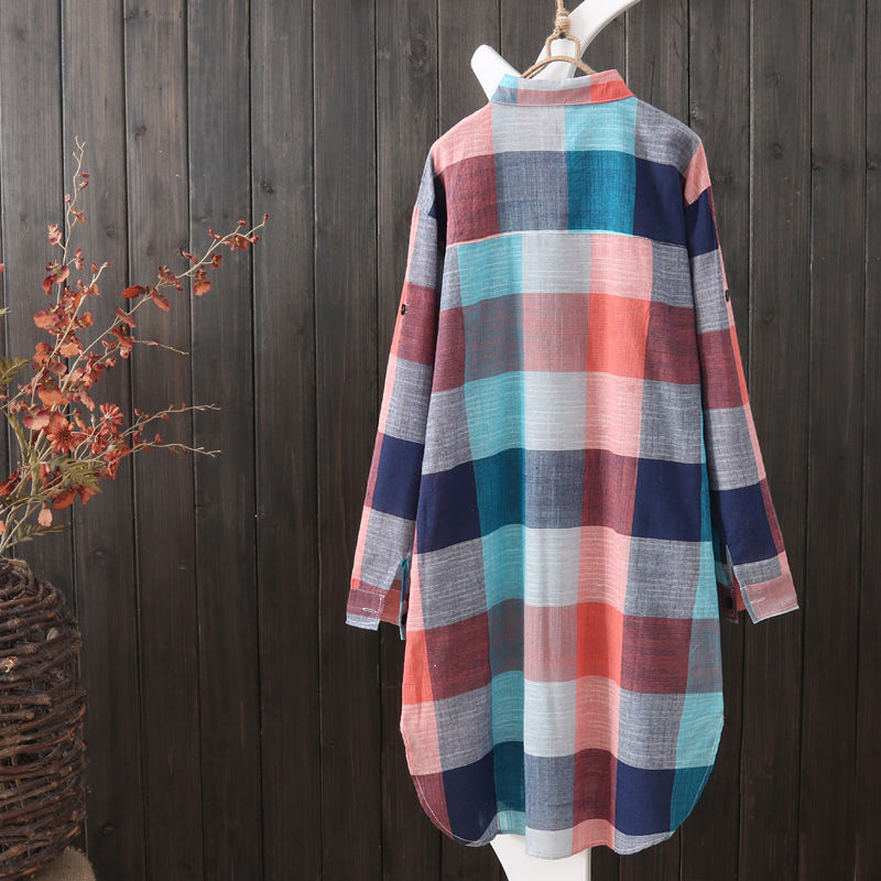 Korean Style Sun-protection Clothing Shirt Women's Mid-length Plus Size - cas7m