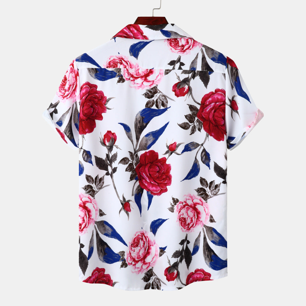 Youth Vacation Casual Beach Style Short Sleeve Men - cas7m