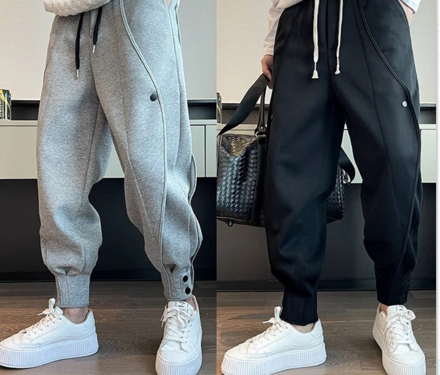 Pants Men's Plus Velvet Heavy Craft Sports Pants Casual - cas7m