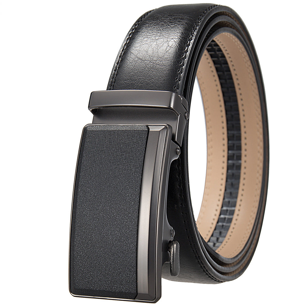 Men's Business Leather Split Leather Belt - cas7m