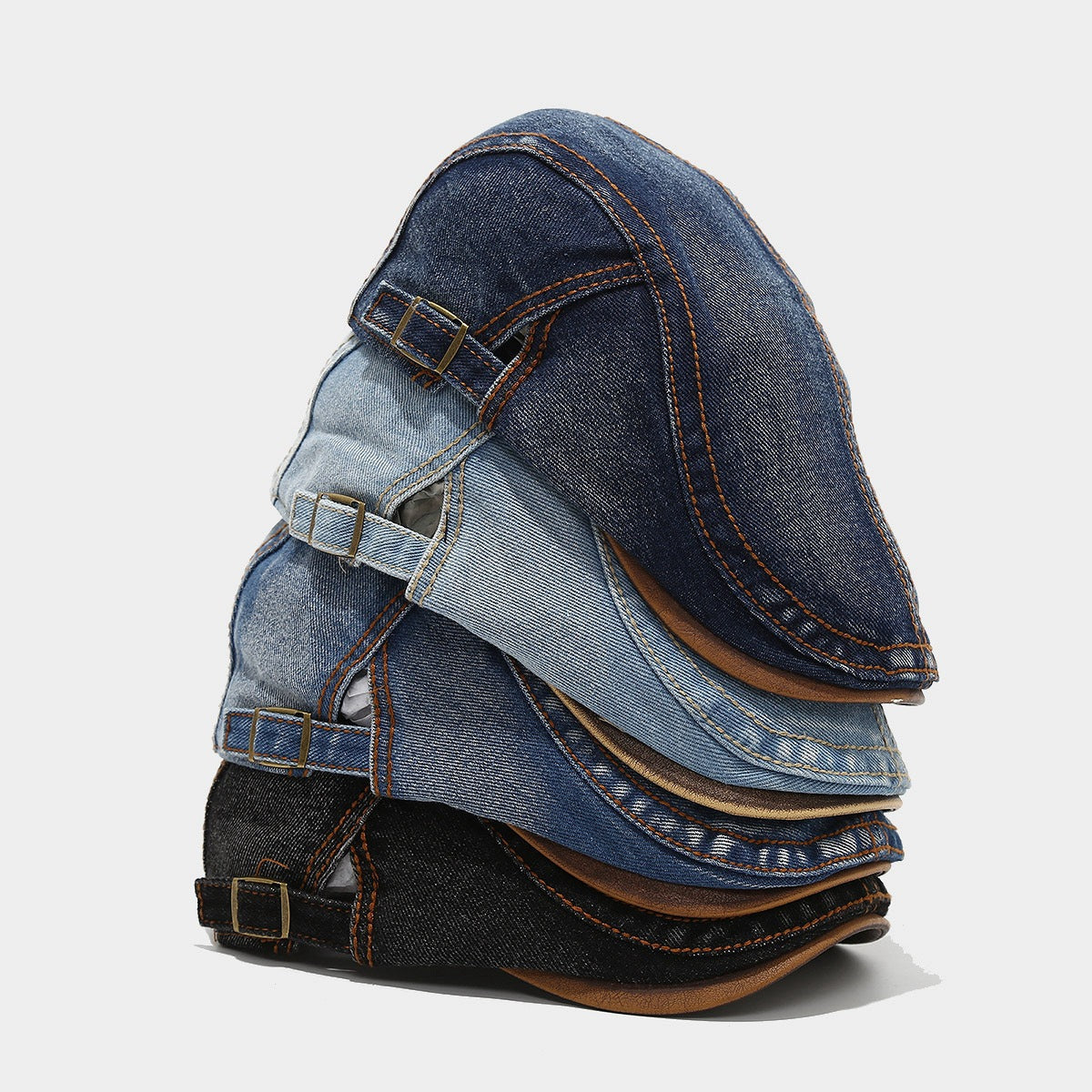 Washed Denim Hat Korean Fashion Women's Fashion Beret - cas7m