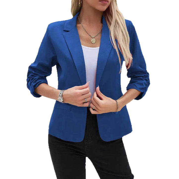 Women's Business Suit Jacket 34 Sleeve Business Casual Jacket - cas7m