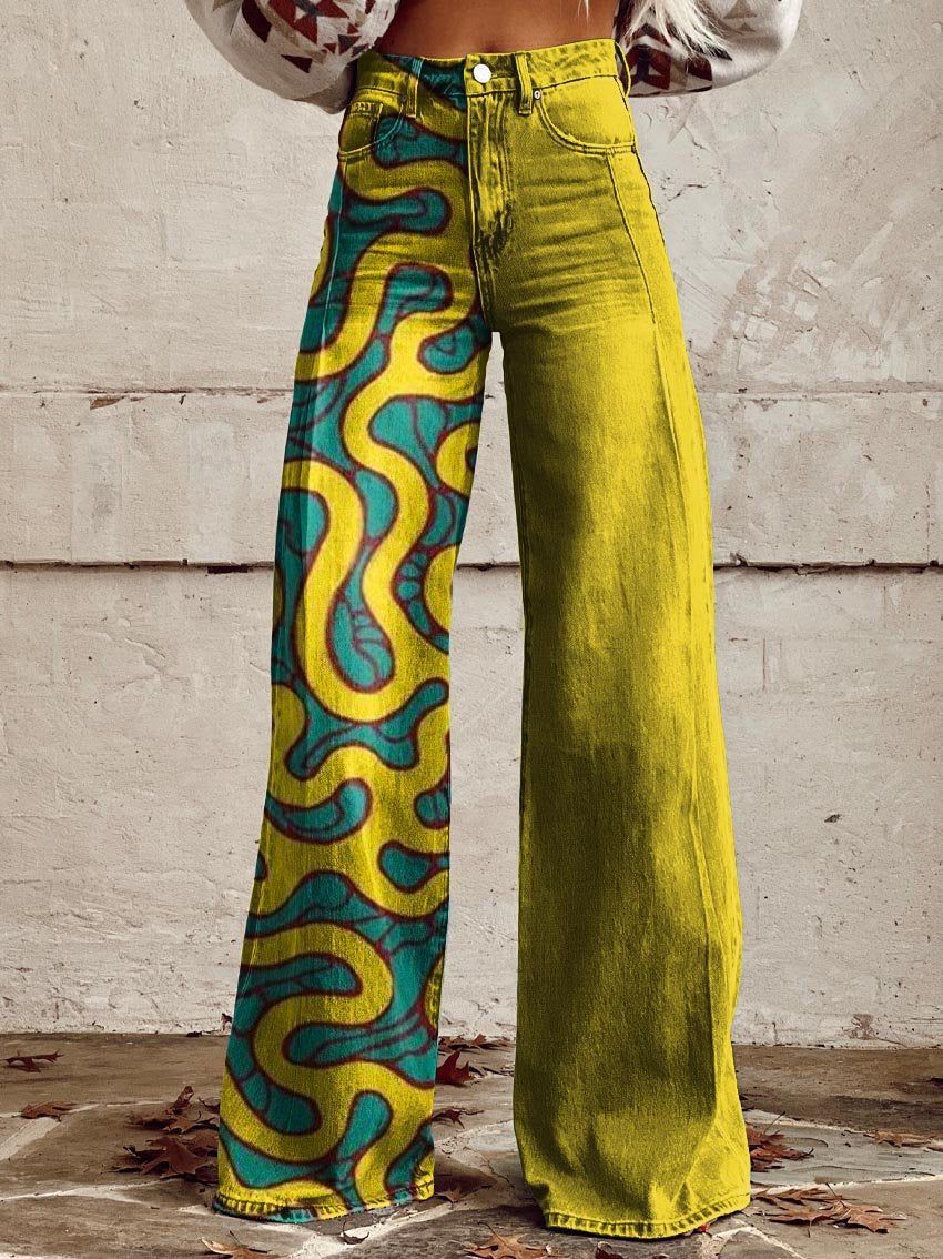 Women's Flared Thin Casual Pants - cas7m