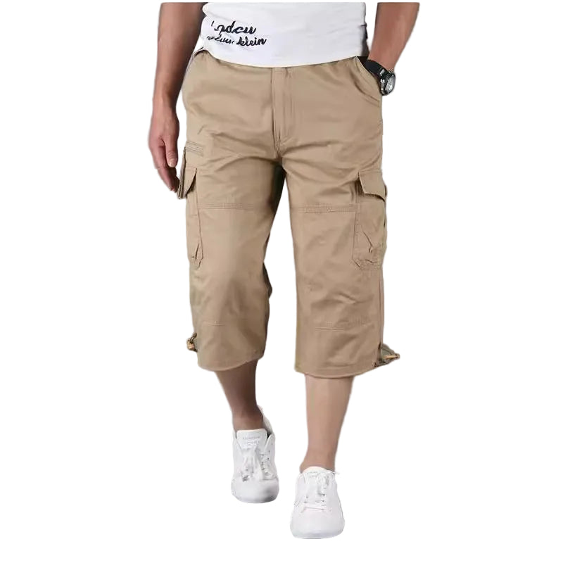 Men's Loose Thin Multi-pocket Outdoor Sports And Casual Shorts - cas7m