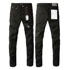New Black Slim Stretch Men's Skinny Jeans - cas7m