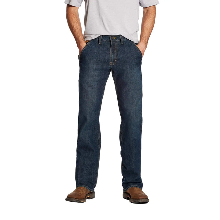 Person wearing blue jeans and a white shirt on a white background