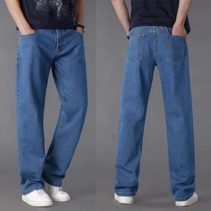 Men's Casual Loose Jeans Straight Fit - cas7m