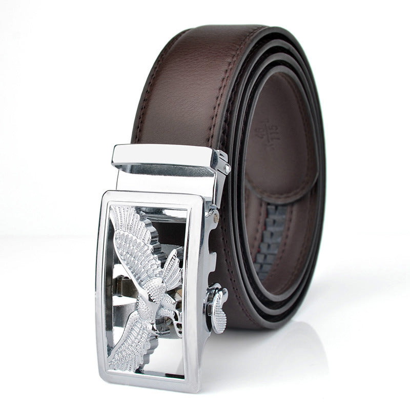 Mens Automatic-Buckle Business-Casual Belt - cas7m