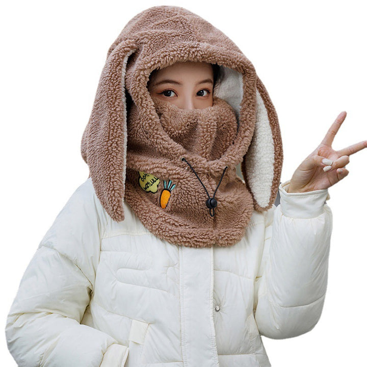 Korean Style Mask Hat Scarf Integrated - cas7m
