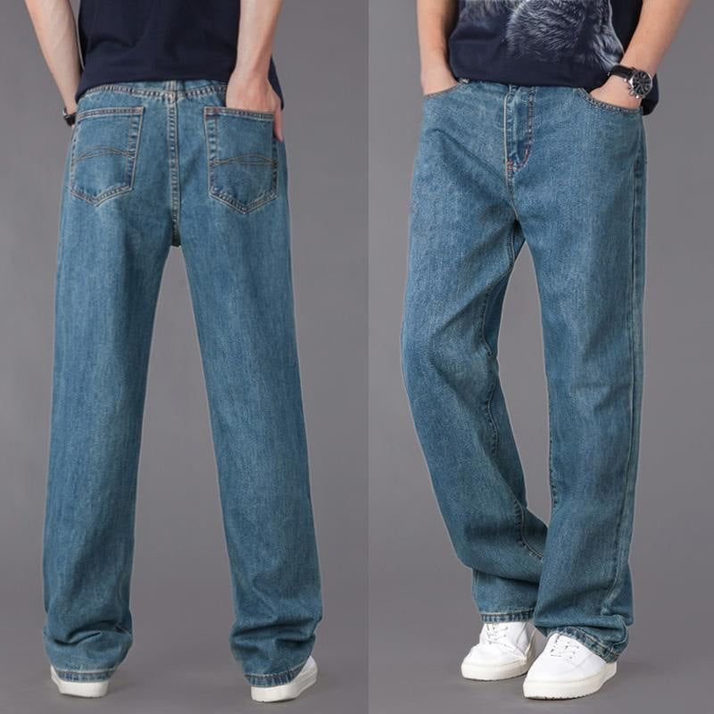 Men's Casual Loose Jeans Straight Fit - cas7m