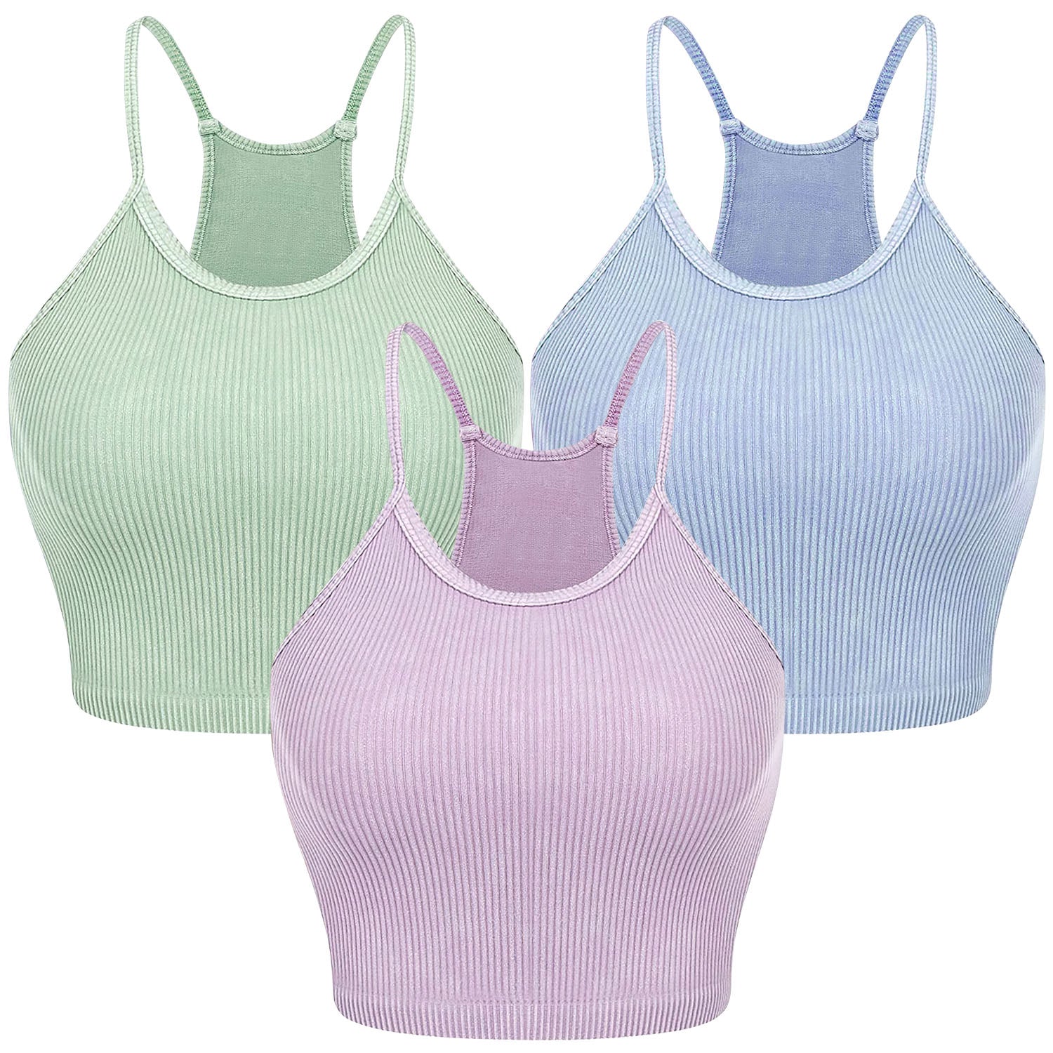 Vibrant Summer Knit Crop Top Set - 9 Colors, Soft & Stretchy - cas7m