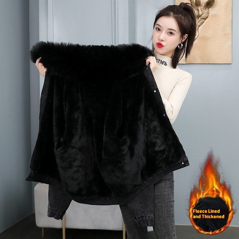 Thickened Denim Jacket For Women - cas7m