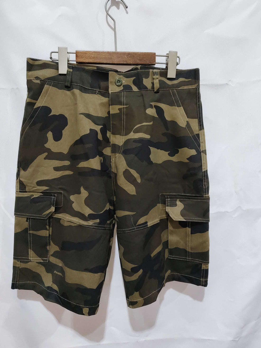 Summer Loose Five Points Casual Camouflage Workwear Shorts Men - cas7m