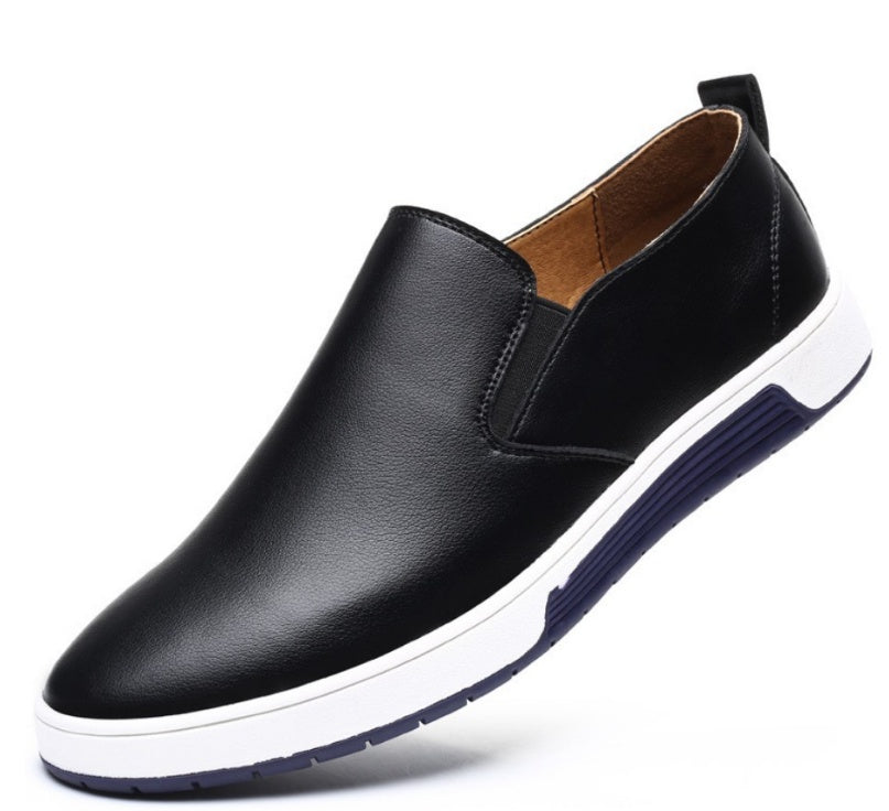 Men's Black Formal Leather Shoes - Sophisticated Comfort & Style - cas7m