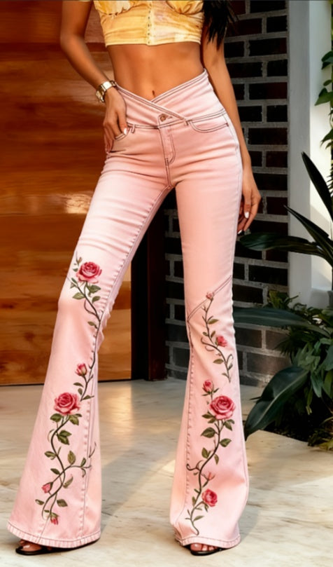 Slim-fit Flared Casual Jeans - cas7m