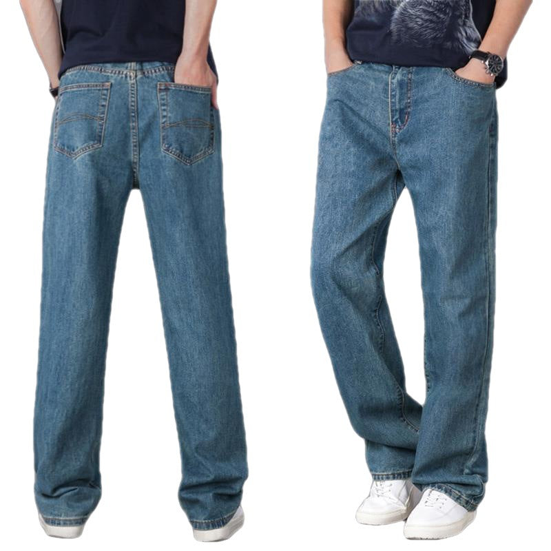 Men's Casual Loose Jeans Straight Fit - cas7m