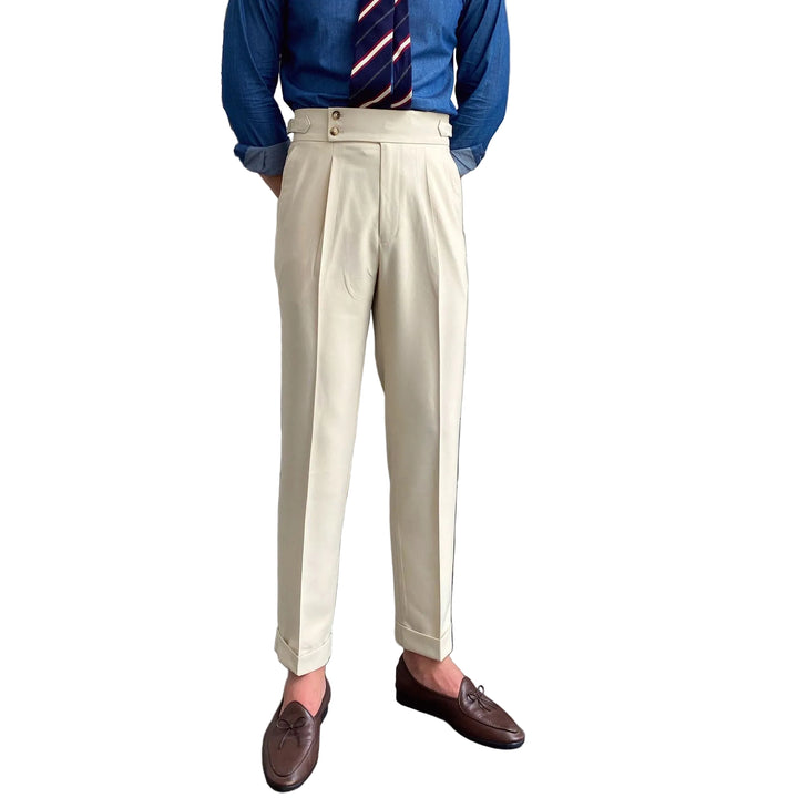 New Men's Naples High Waist Drooping Straight Autumn Leisure Pants - cas7m