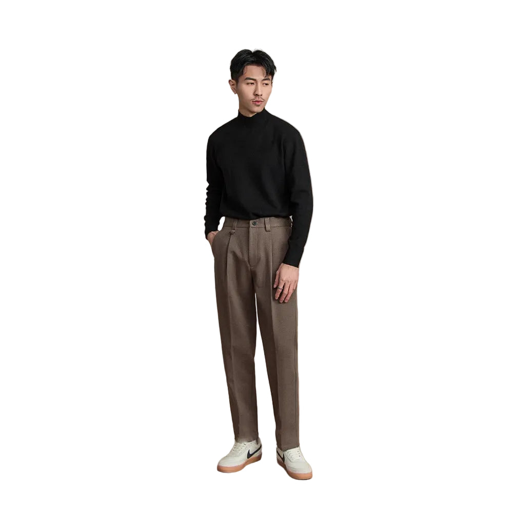 Fashion Suit Pants Men's Versatile Business Draped Casual Pants Trendy Straight - cas7m