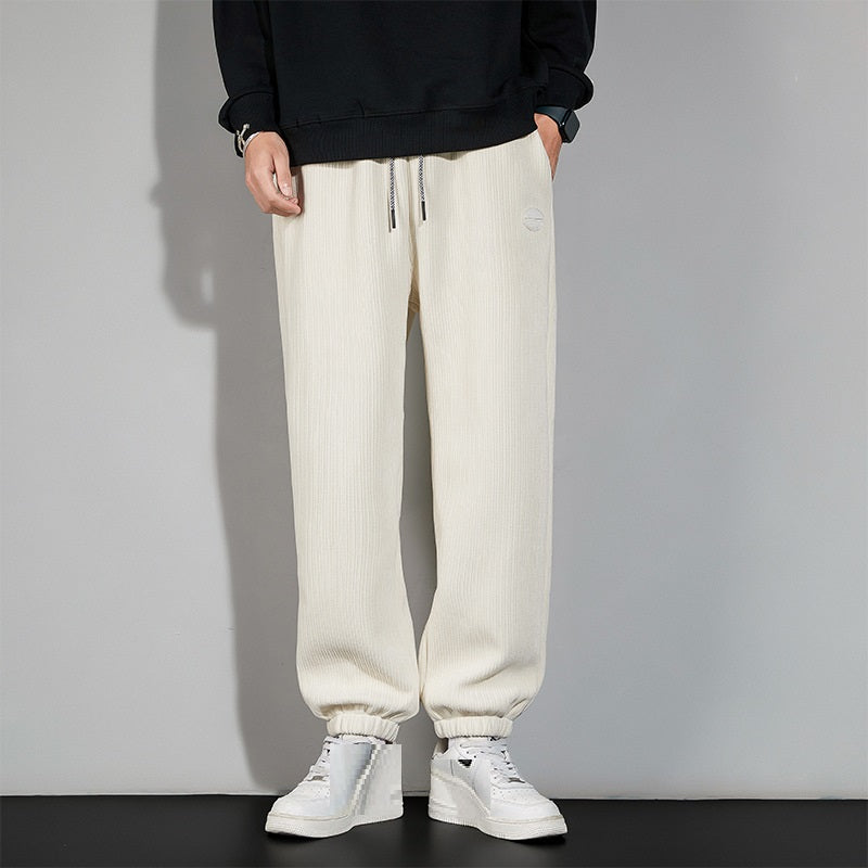 Autumn And Winter Chenille Plush Pants Male - cas7m
