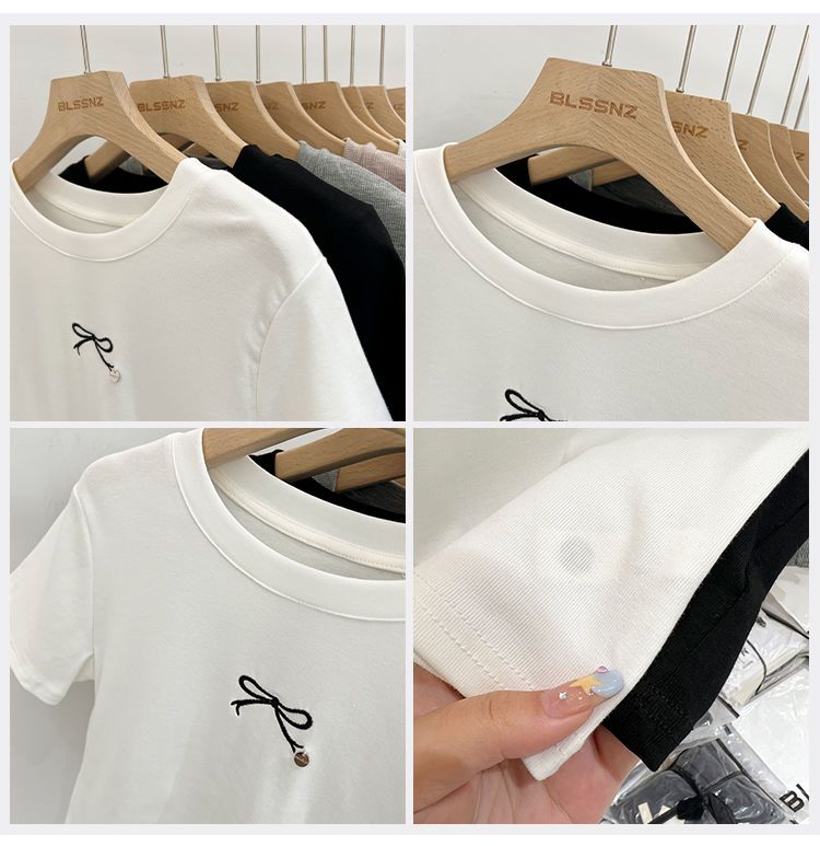 Korean Style Simple Commute Short Sleeve Shirt - S-XXL, Black/White - cas7m