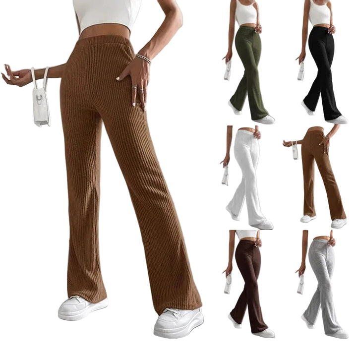 Bell-bottom Pants Women's Fashion Solid Color Casual Pants - cas7m
