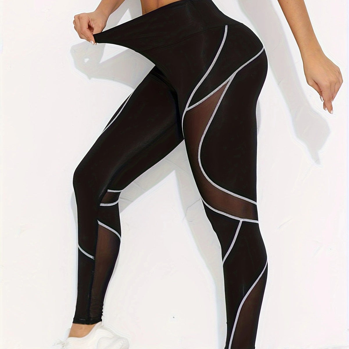 Women's Trousers Elastic Compression Pants Sports Tight - cas7m