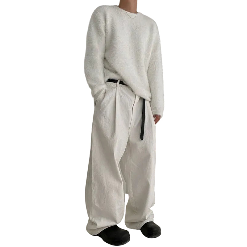 Mink Hair Comfortable Knitwear Male Autumn And Winter Loose - cas7m