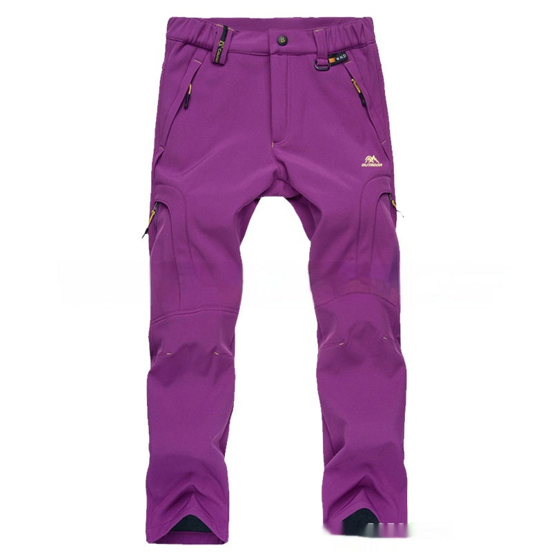 Women's Waterproof Warm And Loose Climbing Pants - cas7m