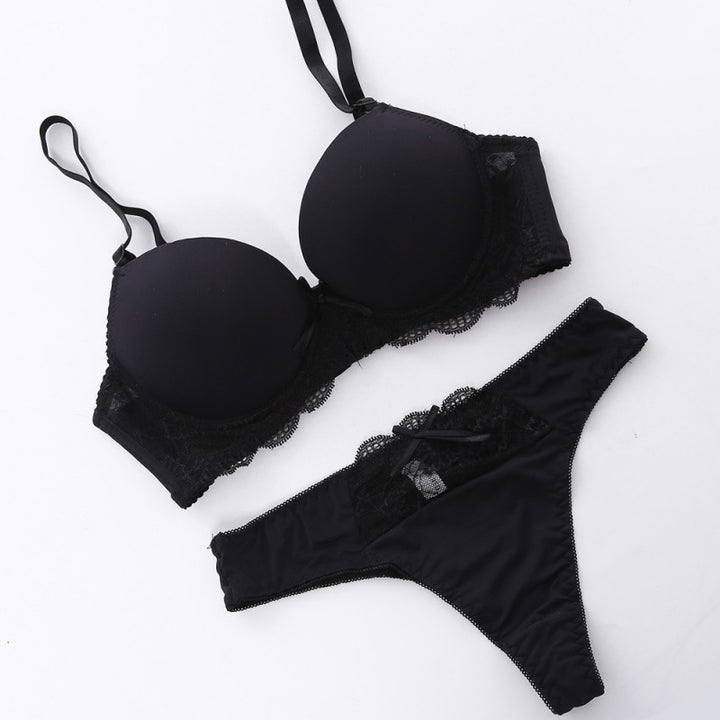 European And American Comfortable Push Up Bra Set - cas7m