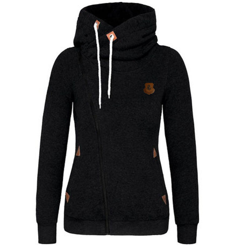 Women's Sport Cardigan Side Zipper Hoodie - cas7m