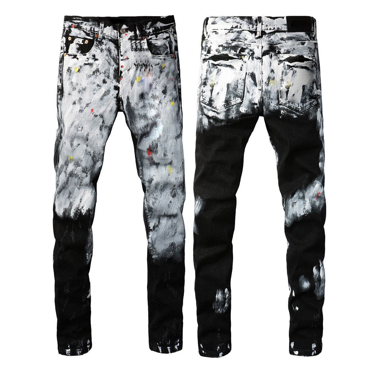 High Street Jeans Black Slim Fit Stretch Skinny Men - cas7m