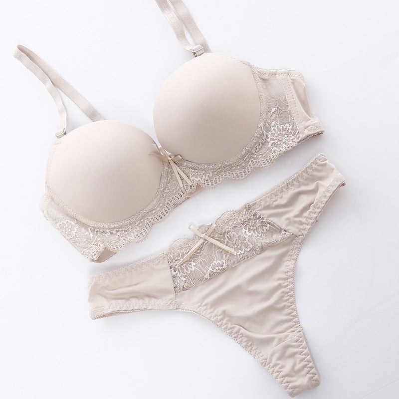 European And American Comfortable Push Up Bra Set - cas7m