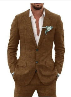 New SpringSummer Commuter Casual Plus-Size British Suit For Men - cas7m