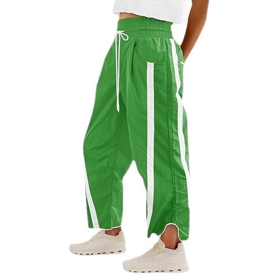 Casual Loose Drawstring Bucket Pants Women's Clothing - cas7m