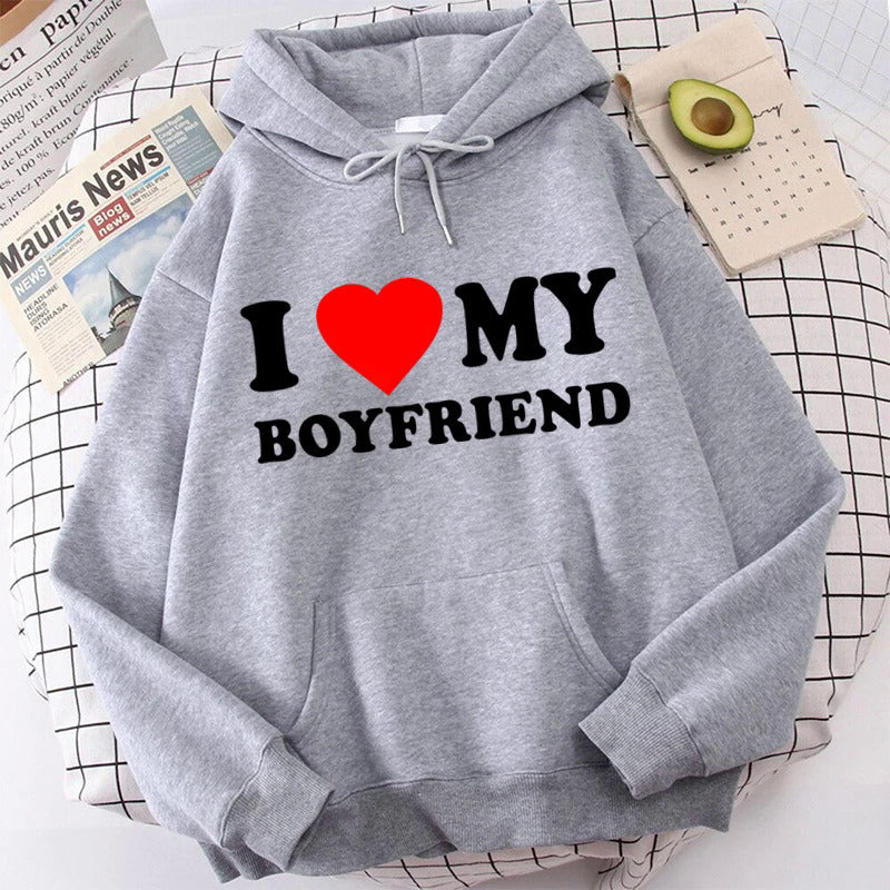 I Love My Boyfriend Girlfriend Hoodie - cas7m