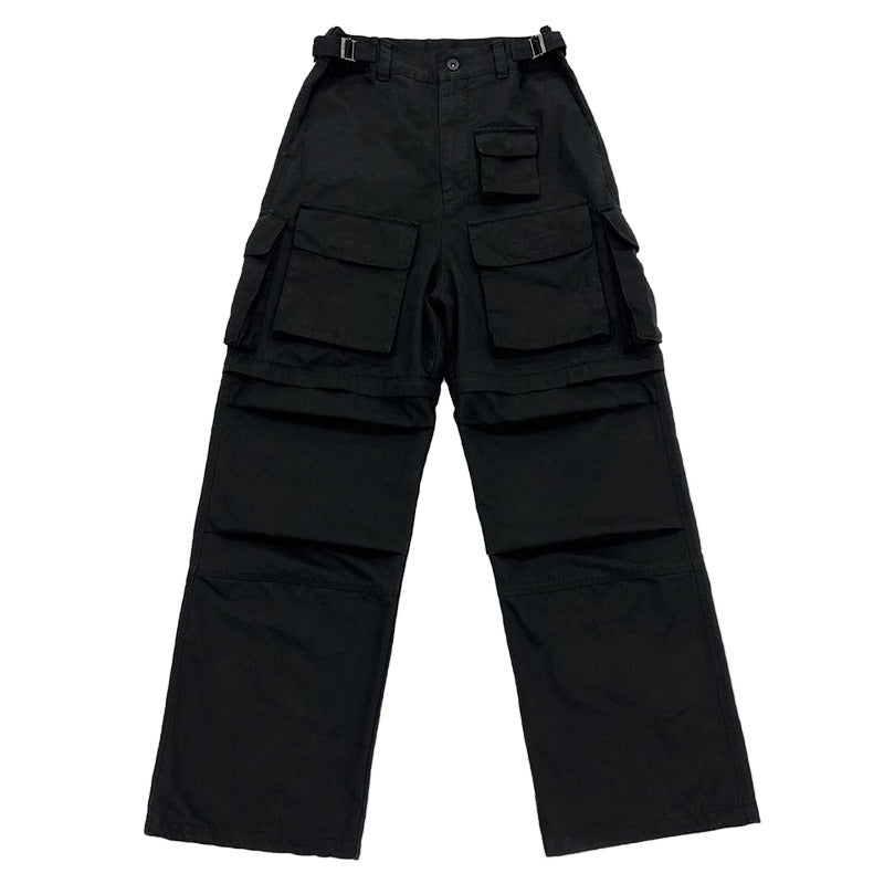 Detachable Functional Tactical Overalls Pants For Men - cas7m