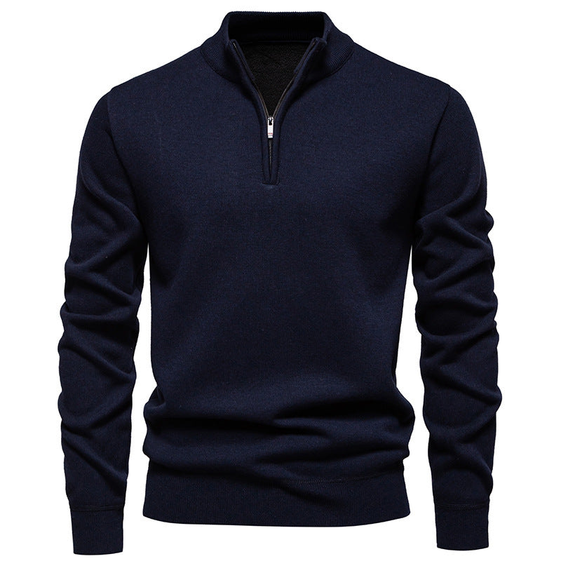 Men's Knitwear Top Half Zipper - cas7m