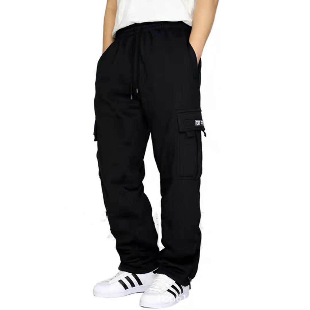 Men's Sporty Leisure Polyester Pants - Multiple Colors & Sizes - cas7m