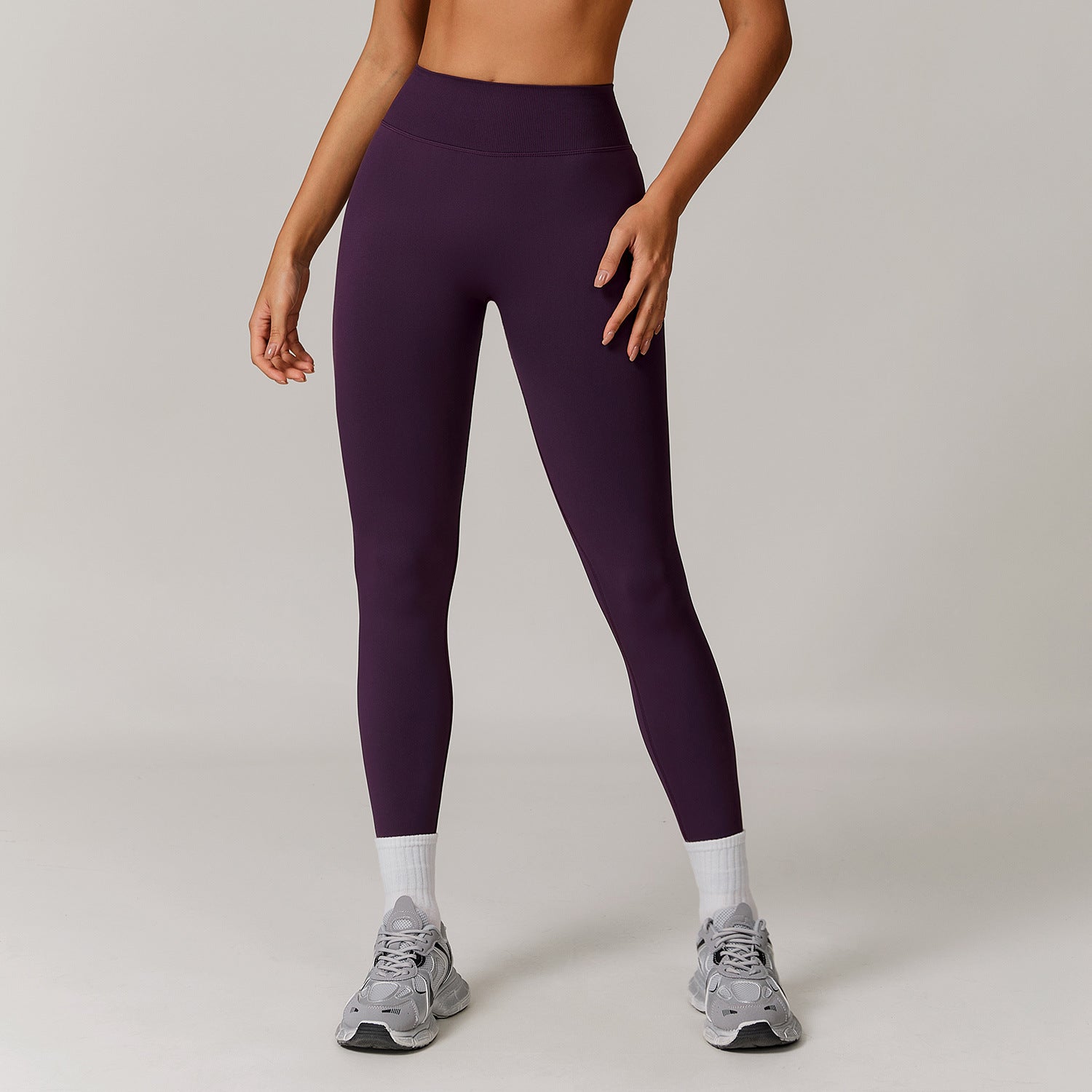 Women's Stretch Slim Fitted Waist Sports Pants - cas7m