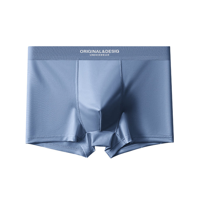 Men's Satin Light Luxury Ice Silk Underwear Summer Breathable Boxers Shorts New Boxers - cas7m